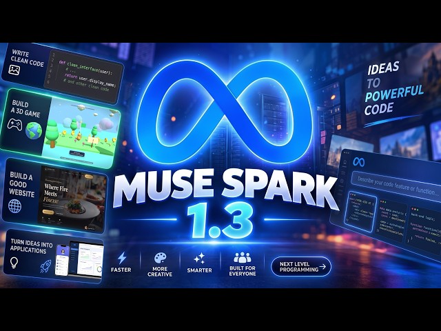 IS THIS THE BEST FREE AI CODING ASSISTANT? 🤖⚡️ Muse Spark 1.3 Tested (6 Real Projects)! 🚀