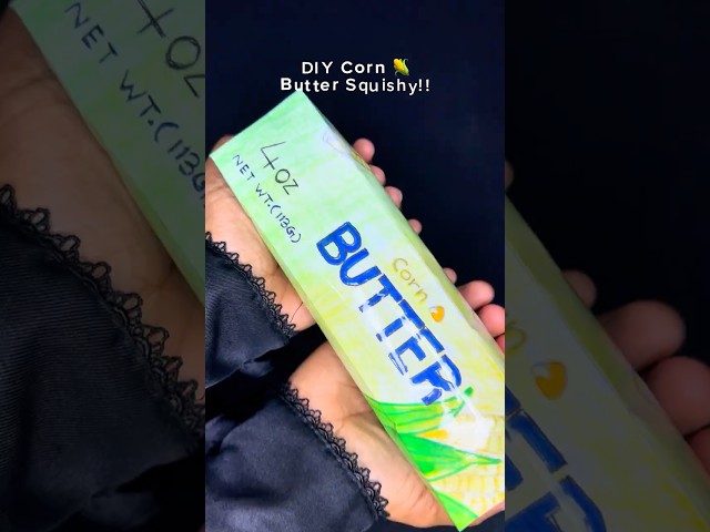 DIY Corn Butter Squishy!!! 🌽✨| Paper Squishy Tutorial #diy #squishy #craft