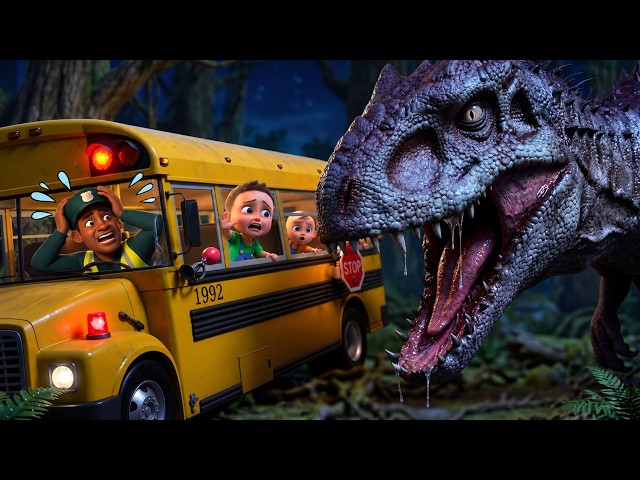 Giant Dinosaur Bus Chase Adventure 🦖  | Dinosaur Adventure Cartoons