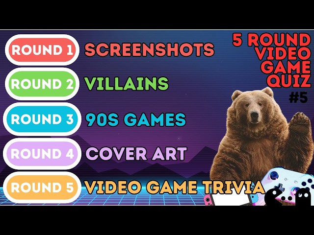 5 Round Video Game Quiz | Screenshots, Cover Art, Villains, 90s Games & Trivia (5)