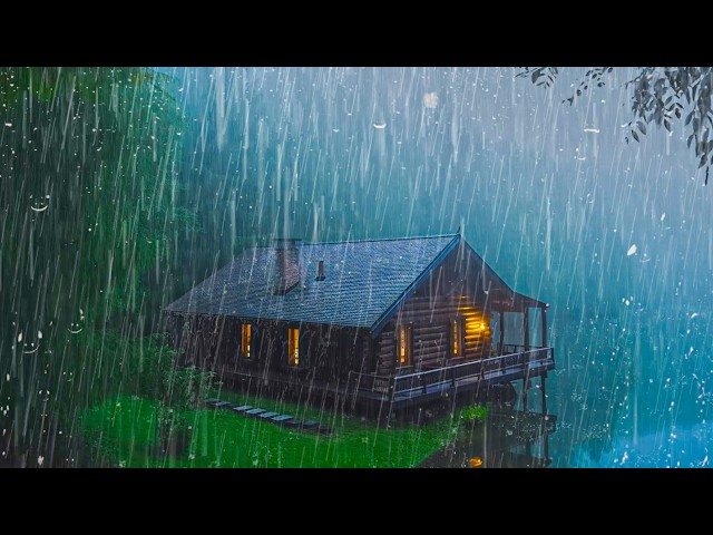 Pioggia Rilassante Sul Lago Nella Foresta 🌧️ Suoni Rilassanti per Dormire Profondamente, Asmr