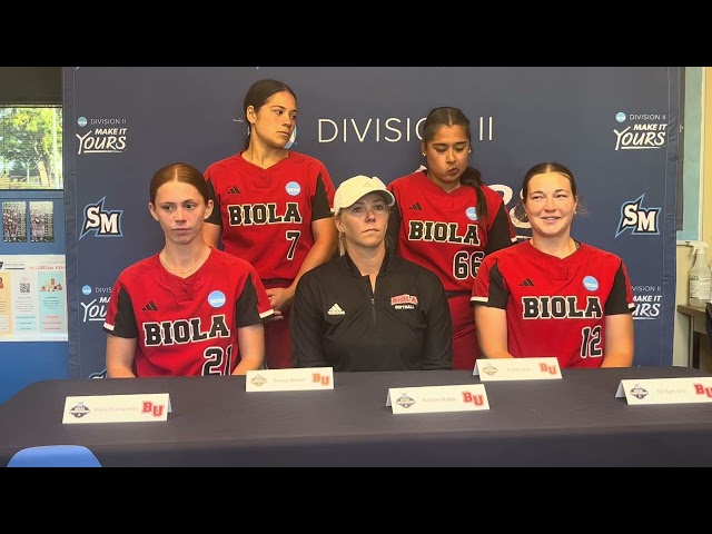 2026 NCAA Division II Softball West Super Regional - Game 3 - Biola Postgame