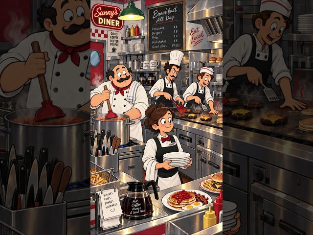 Can You Spot 5 Mistakes in This Diner? | Brain Teaser Puzzle