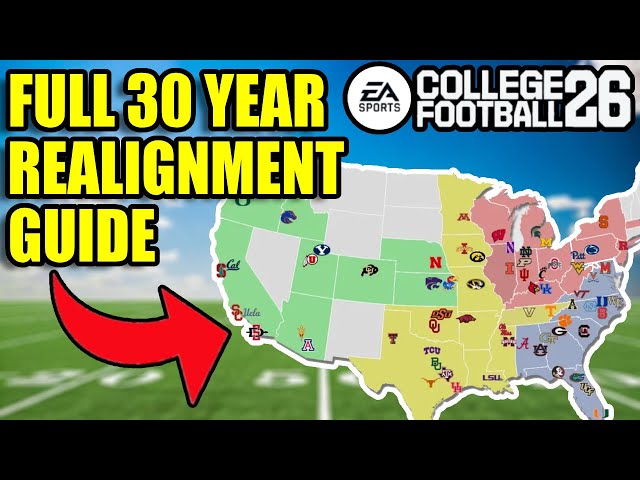 CFB 26 Conference Realignment | Realistic 30 Year Guide