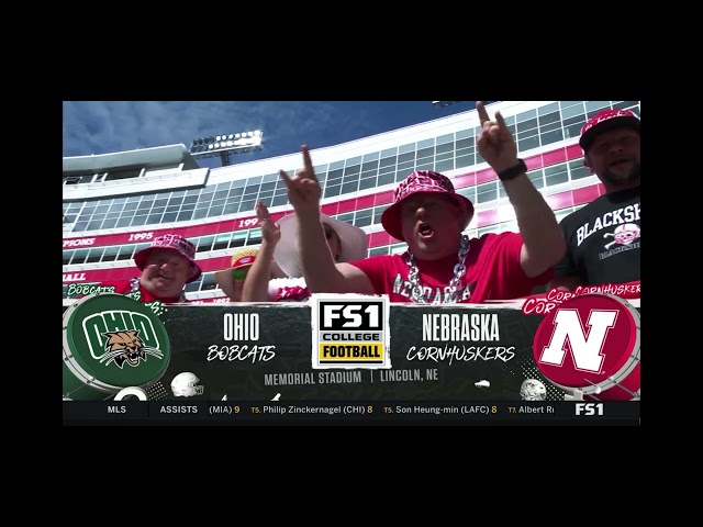 NCAA Football on FS1 intro Ohio at Nebraska 