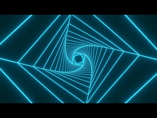 Abstract Digital Background Neon, Seamless Loop, Blue Line Animation