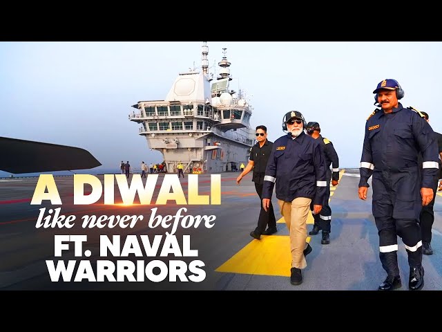 PM Modi celebrates Diwali on board INS Vikrant, witnesses air power demo by the brave naval warriors