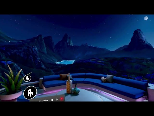 Exploring the Meta Quest Virtual Lobby at Night 🌌 | Relaxing VR Experience
