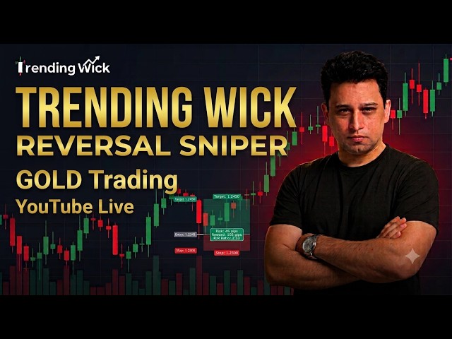 Gold Analysis Live  | Trading Gold Liquidity Grabs & Order Blocks | Trending Wick