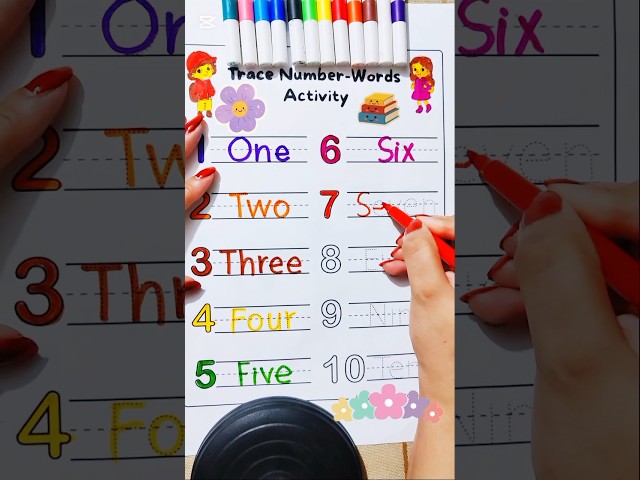 learn counting in words 1 to 10 🔢😍🎉 #viral #shorts #trending #trendingshorts #foryou #trendingshorts