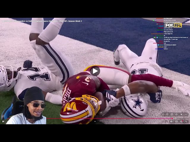 FlightReacts To Washington Commanders vs Dallas Cowboys Game Highlights | 2026 NFL Season Week 2!