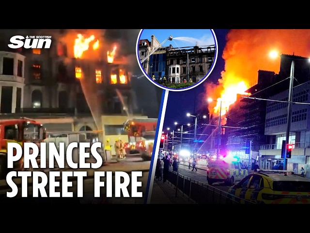 Edinburgh Princes Street fire: Historic building destroyed by overnight inferno