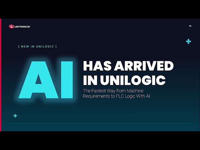 UniLogic AI Tutorial: From Machine Requirements to PLC Logic with AI