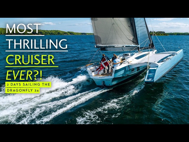 PROBABLY the best fun ever...? Sailing the Danish dynamite Dragonfly 36 trimaran