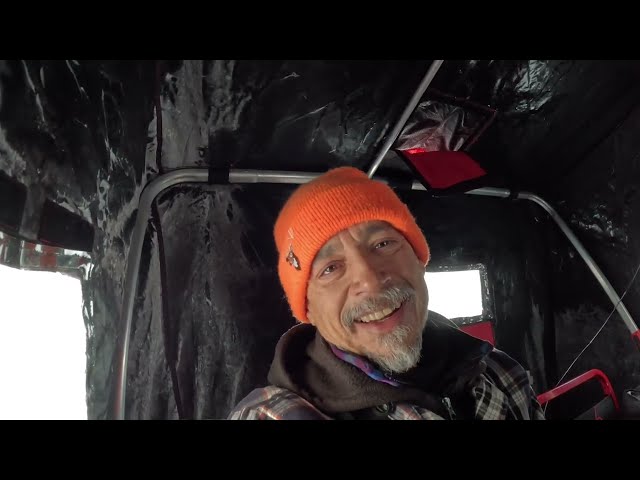 Polar Vortex Ice Fishing Walleye on the morning and night bites 