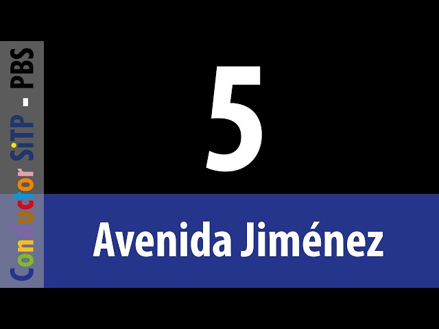 5 - Avenida Jiménez | Bogotá TM Bus | ConductorSITP - PBS