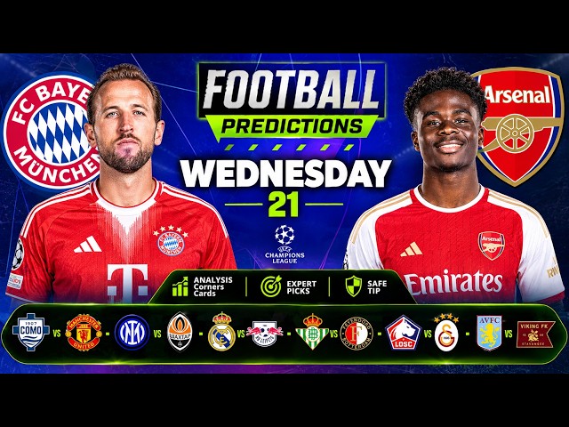 Football Predictions Today | 21 October 2026 | BTTS & Over 2.5 Goals, UEFA Champions League
