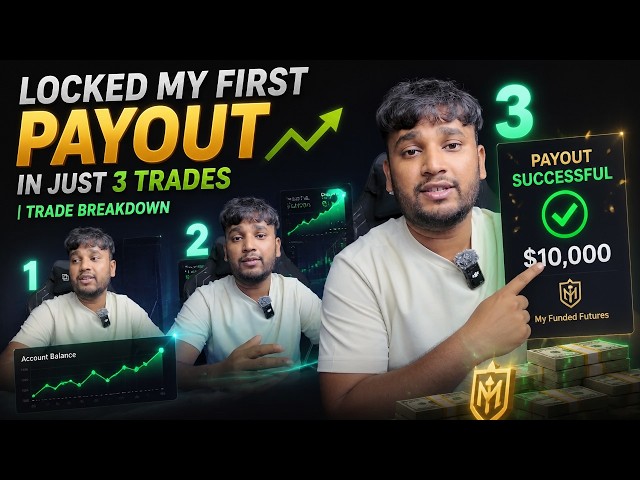 How I Locked My Funded Futures First Payout in Just 3 Trades | Trade Breakdown