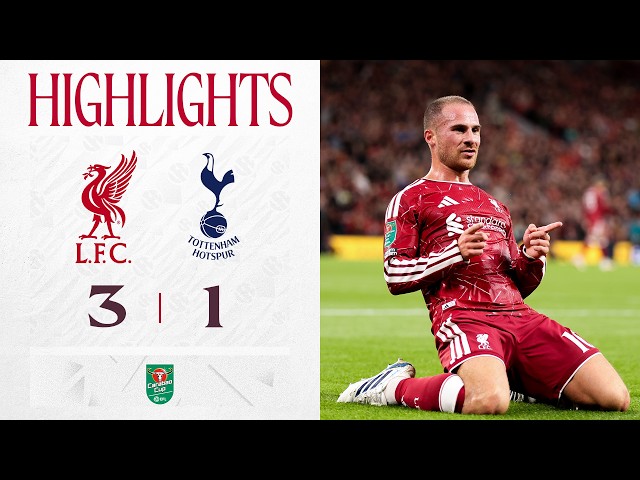 Highlights: Szoboszlai Worldie! | Liverpool 3-1 Tottenham | Carabao Cup
