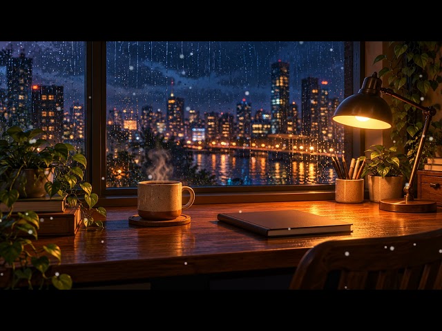 Desk Snow | 30 Min Snowfall Lofi for Deep Work