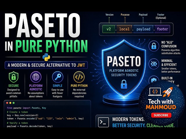 PASETO in Python | Build Secure Authentication Tokens from Scratch