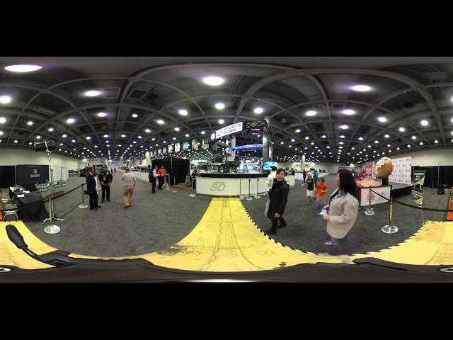 A 360 degree walk around Super Bowl NFL Media Center in San Francisco
