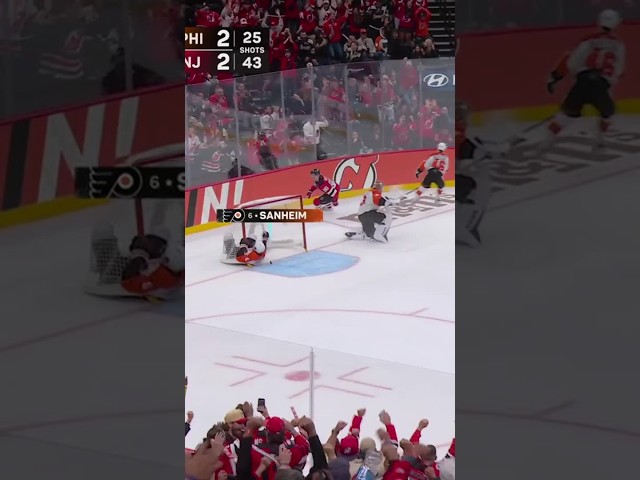 Jack Hughes with a Short Goal vs. Philadelphia Flyers