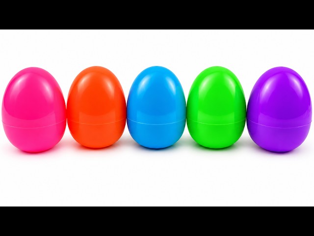 Learn Colors and Sea Animals with Surprise Eggs | Preschool Toddler Learning Video