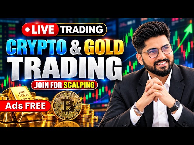 🔴 Live Crypto & Gold Trading Hindi | Bitcoin, XAU/USD Scalping Strategy | Chhota Trader Live