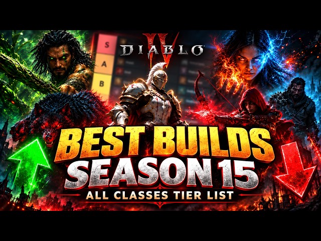 New Tier List with the BEST Builds of Season 15 All Classes