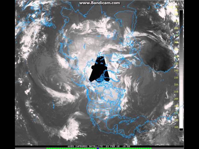 Infrared Satellit Polar Vortex 26.02.2015