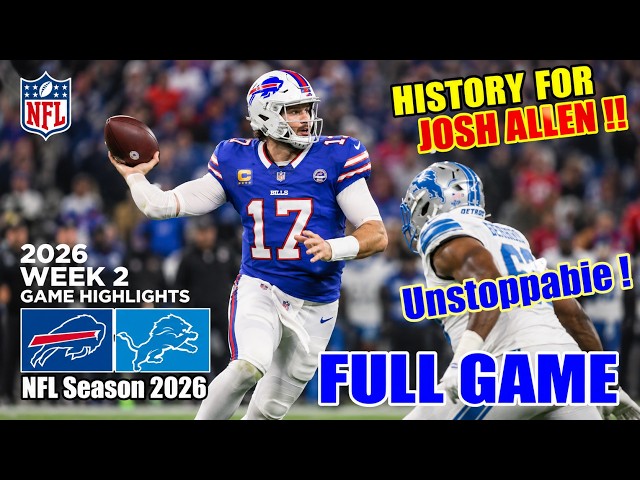 Detroit Lions vs. Buffalo Bills TNF | FULL GAME Highlights | Week 2 NFL 2026