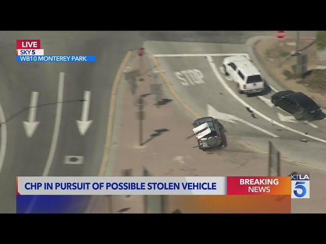 BREAKING NEWS: High-speed chase ends in violent crash east of Los Angeles