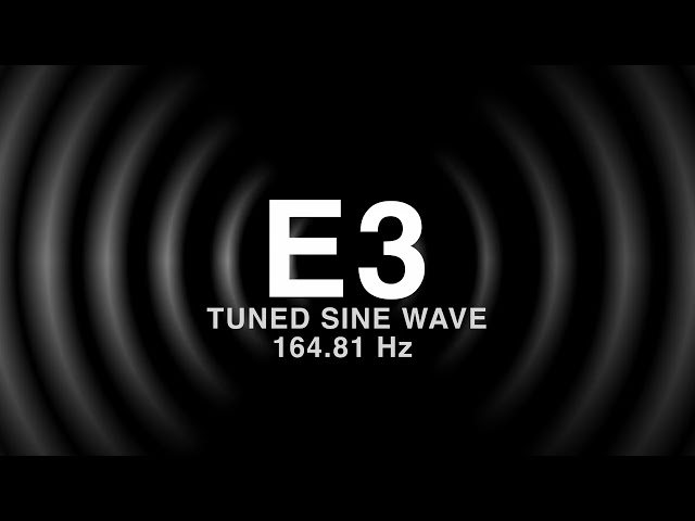 E3 Tuned Sine Wave (164.81Hz)