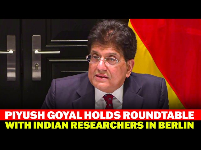 Piyush Goyal Interacts With Indian Science And Technology Research Students In Berlin