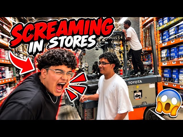 Screaming in Stores Prank   (Edited Stream)