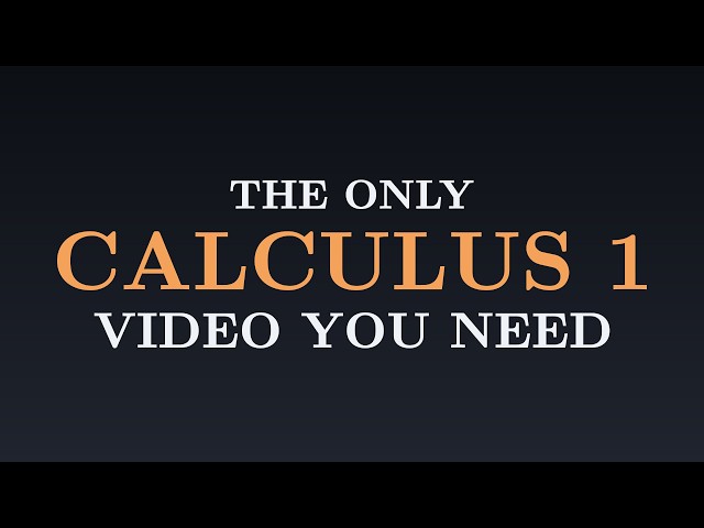 Learn Calculus 1 From Scratch (Full Course)