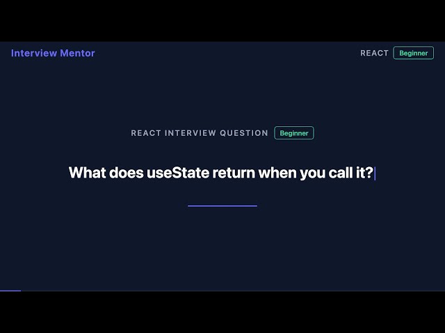 What Does useState Return? React Hooks Explained