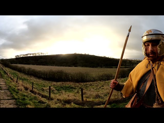 Walking Hadrian's Wall with a Roman -  360° -Birdoswald and the wall to the East pt.2
