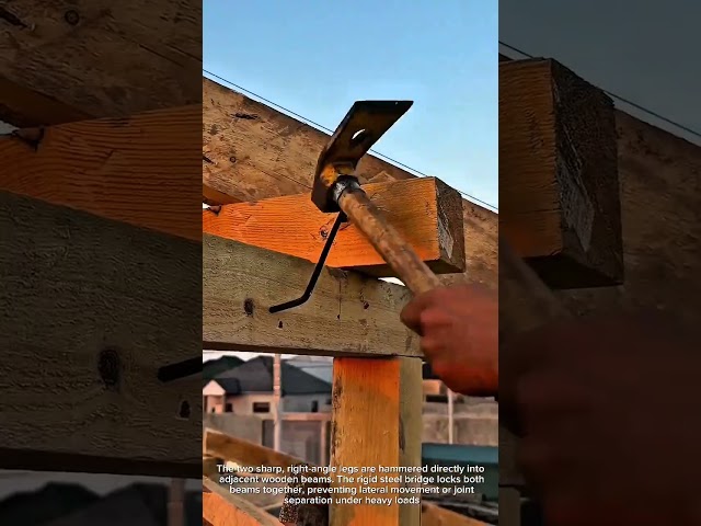 Brilliant Timber Framing Trick for Super Strong Roofs! #construction #carpentry #roofing