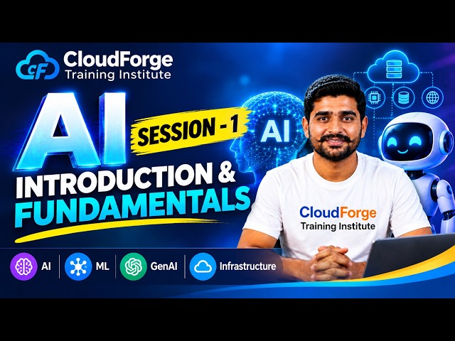 AI Session-1 | What is Artificial Intelligence? | Types of AI Explained | AI for Beginners #ai #aws