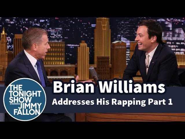 Brian Williams Addresses His Rapping -- Part 1