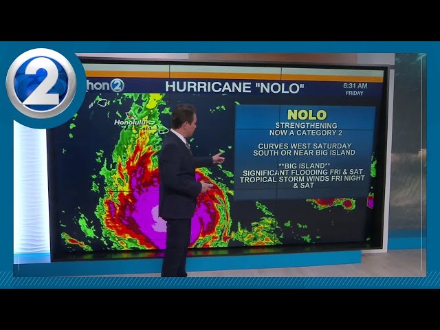 Hawaii Weather: Hurricane Nolo track shifts south, still packs a punch with heavy rain