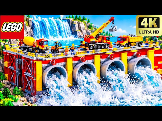 I Built a GIANT LEGO Technic Dam to Stop a HUGE Flood! | Lego Funny Experiment