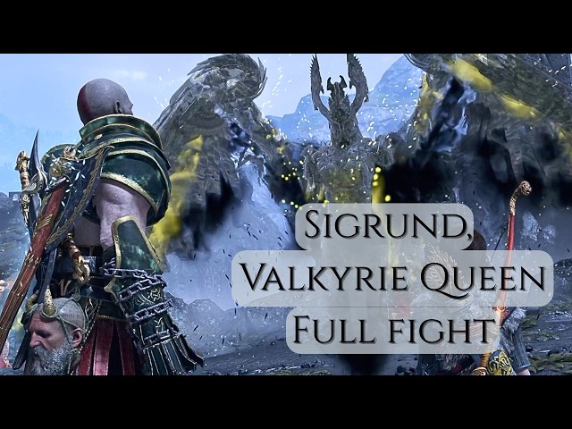 Sigrund, Queen of the Valkyries, Full Fight | God of War (2018)
