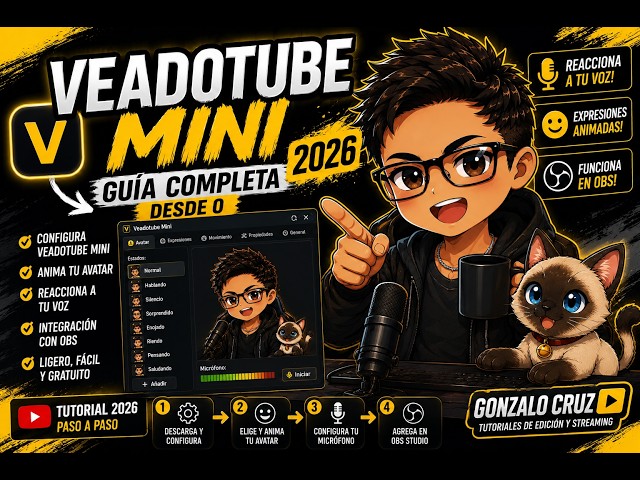 CREATE your Vtuber with Veadotube Mini + OBS Complete free and easy tutorial