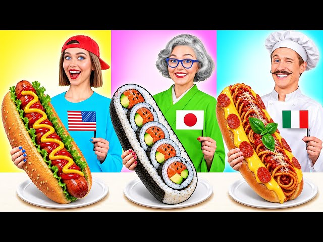 Cooking Challenge Food from Different Countries | Funny Kitchen Hacks by Multi DO Challenge