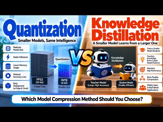 Quantization vs Knowledge Distillation | Which Model Compression Method Should You Choose? | Uplatz