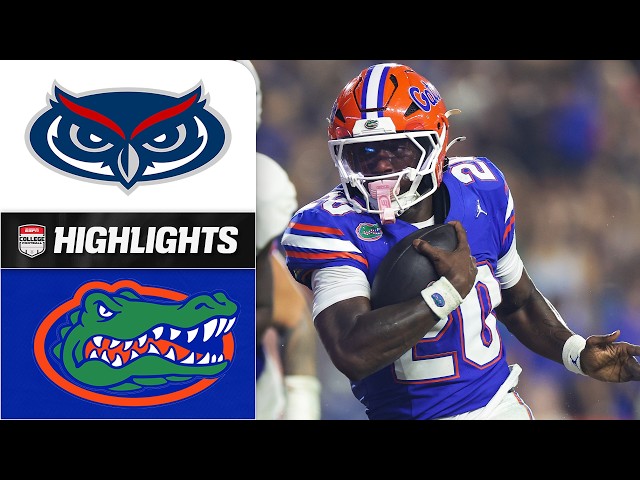 Florida Atlantic Owls vs. Florida Gators | Full Game Highlights | ESPN College Football