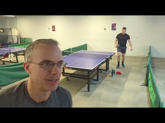 Adjusting some table tennis tactics from feedback. Live from the club!